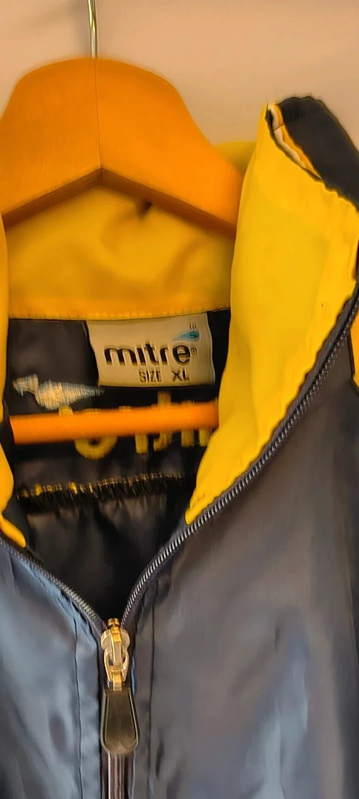Mitre Casaco de chuva esportivo/Jaqueta XL - Azul Marinho/Amarelo - Leve e confortável |#297 – photo 3